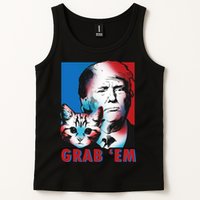 Grab 'Em Cat Funny Pro Trump Tank Top