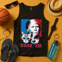 Grab 'Em Cat Funny Pro Trump Tank Top