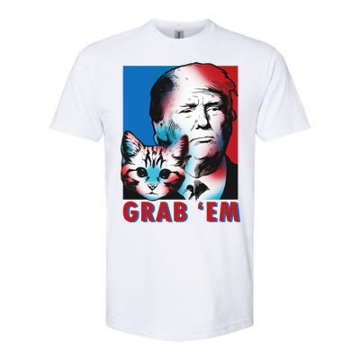 Grab 'Em Cat Funny Pro Trump Softstyle® CVC T-Shirt