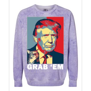 Grab 'Em Trump Colorblast Crewneck Sweatshirt