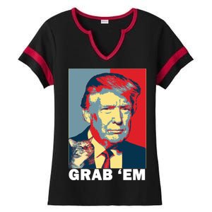 Grab 'Em Trump Ladies Halftime Notch Neck Tee