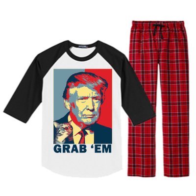 Grab 'Em Trump Raglan Sleeve Pajama Set