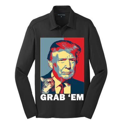 Grab 'Em Trump Silk Touch Performance Long Sleeve Polo