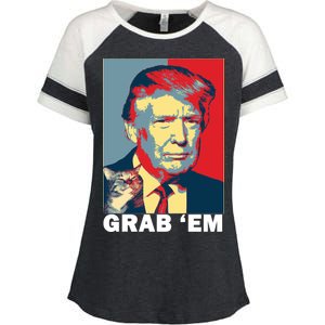 Grab 'Em Trump Enza Ladies Jersey Colorblock Tee