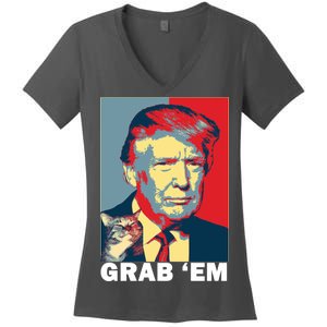 Grab 'Em Trump Women's V-Neck T-Shirt