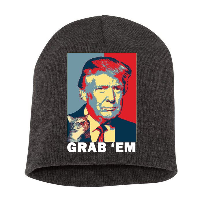 Grab 'Em Trump Short Acrylic Beanie