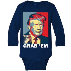 Grab 'Em Trump Baby Long Sleeve Bodysuit