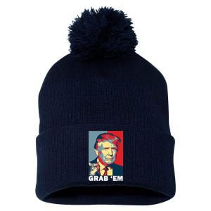 Grab 'Em Trump Pom Pom 12in Knit Beanie