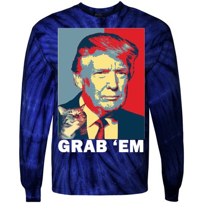 Grab 'Em Trump Tie-Dye Long Sleeve Shirt