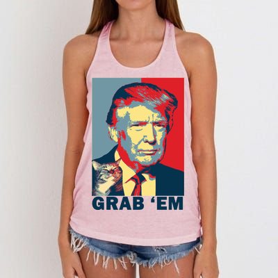 Grab 'Em Trump Women's Knotted Racerback Tank