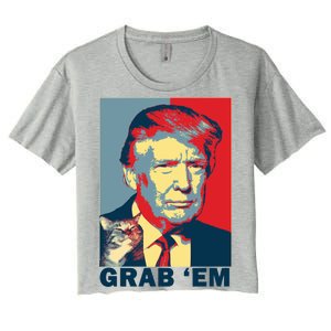 Grab 'Em Trump Women's Crop Top Tee