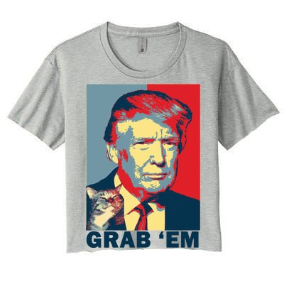 Grab 'Em Trump Women's Crop Top Tee