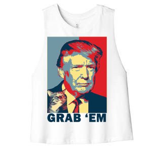 Grab 'Em Trump Women's Racerback Cropped Tank