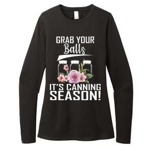 Grab Your balls Its Canning Season Womens CVC Long Sleeve Shirt