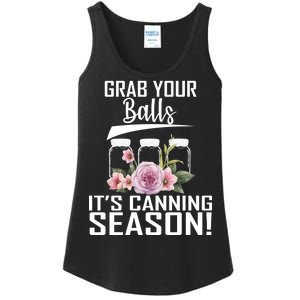 Grab Your balls Its Canning Season Ladies Essential Tank