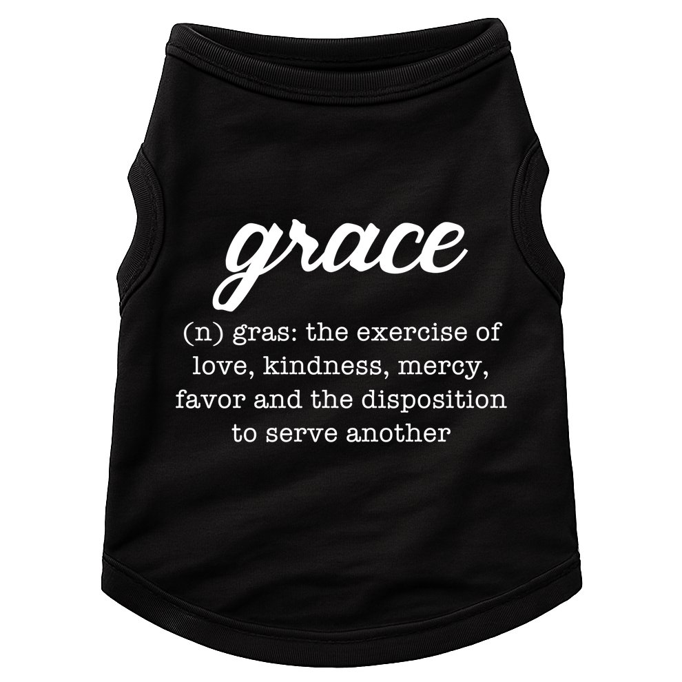 Grace Definition Love Kindness Doggie Tank