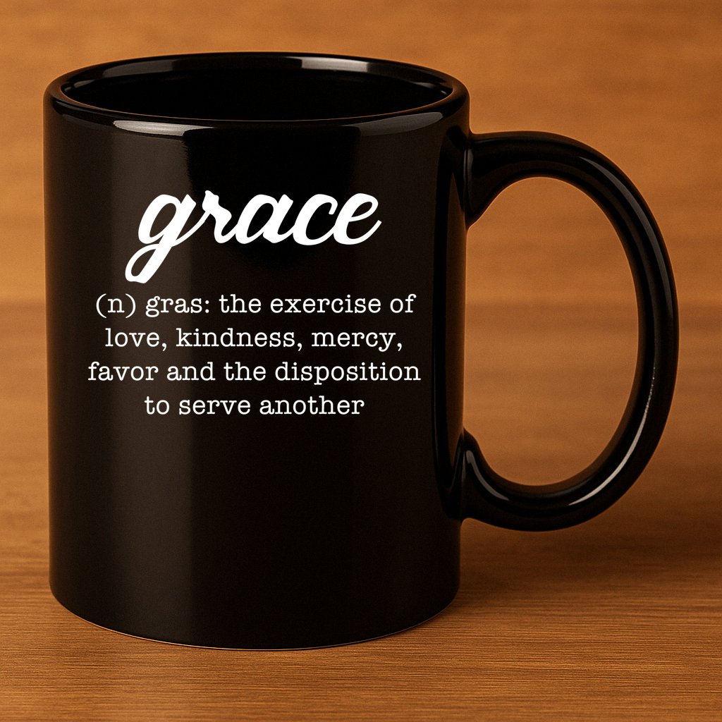 Grace Definition Love Kindness 11oz C Handle Ceramic Mug