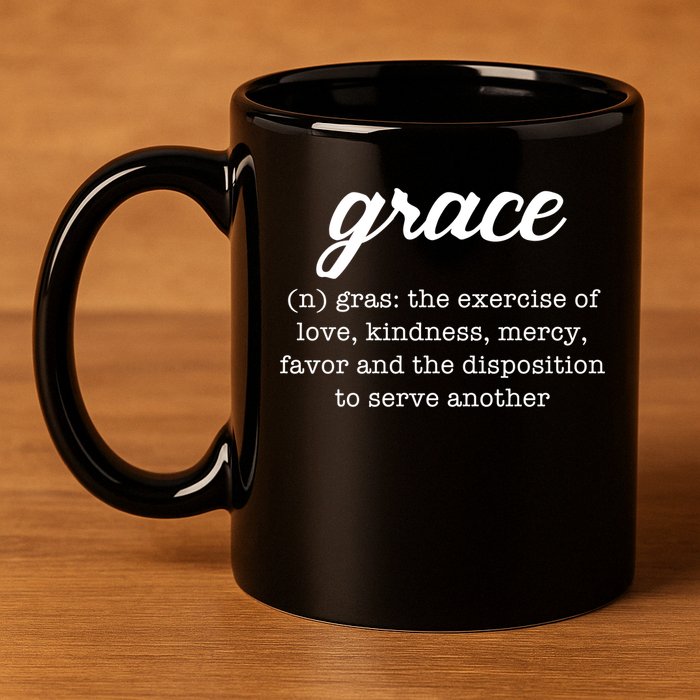 Grace Definition Love Kindness 11oz C Handle Ceramic Mug
