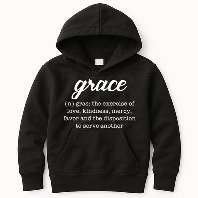 Grace Definition Love Kindness Kids Hoodie