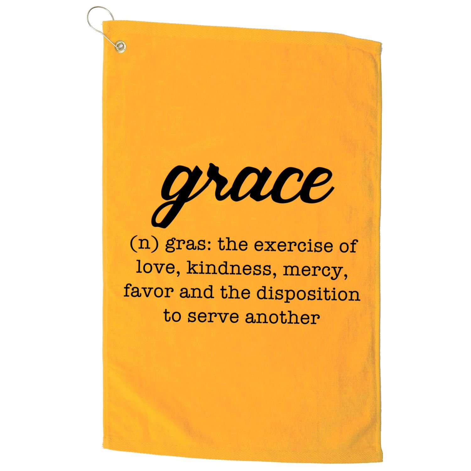 Grace Definition Love Kindness Golf Towel