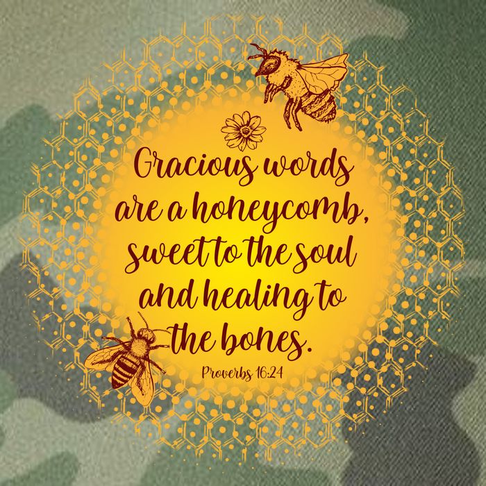 Gracious Words Are A Honeycomb Proverbs 16:24 Legacy Tie Dye Trucker Hat