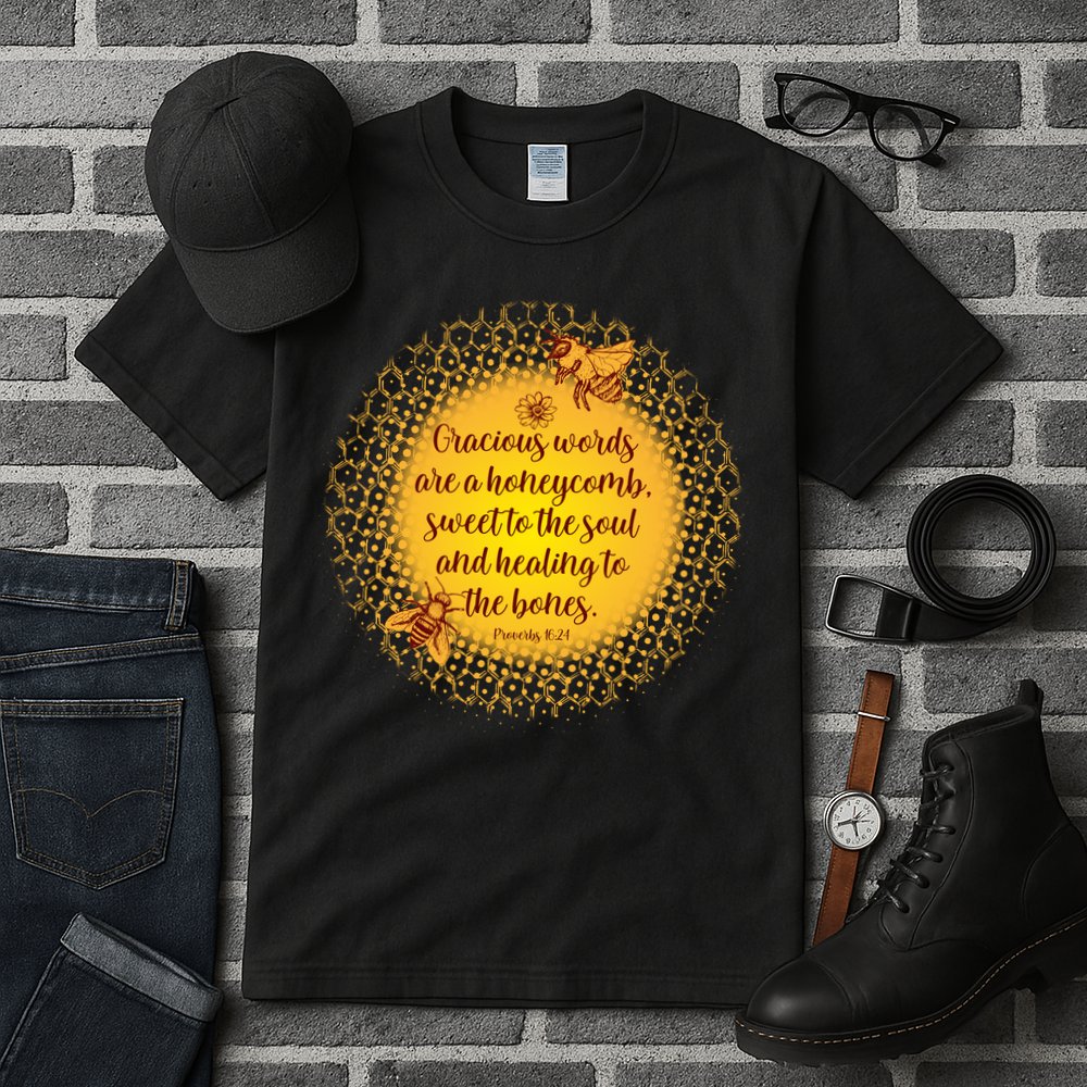 Gracious Words Are A Honeycomb Proverbs 16:24 Tall T-Shirt