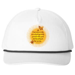 Gracious Words Are A Honeycomb Proverbs 16:24 Snapback Five-Panel Rope Hat