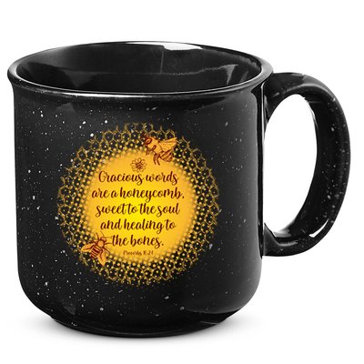 Gracious Words Are A Honeycomb Proverbs 16:24 15oz Campfire Ceramic Mug