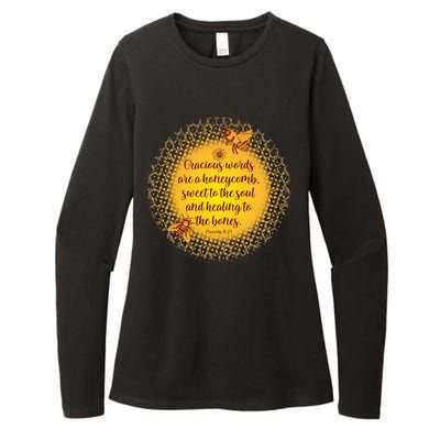 Gracious Words Are A Honeycomb Proverbs 16:24 Womens CVC Long Sleeve Shirt