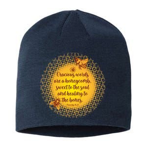 Gracious Words Are A Honeycomb Proverbs 16:24 Sustainable Beanie