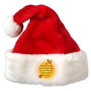 Gracious Words Are A Honeycomb Proverbs 16:24 Premium Christmas Santa Hat