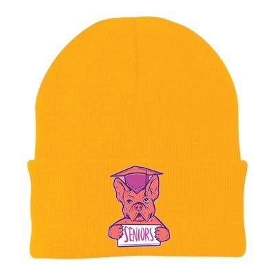 Graduating Bulldog Senior Knit Cap Winter Beanie