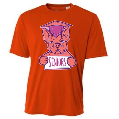 Graduating Bulldog Senior Cooling Performance Crew T-Shirt