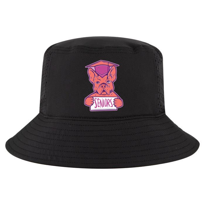 Graduating Bulldog Senior Cool Comfort Performance Bucket Hat