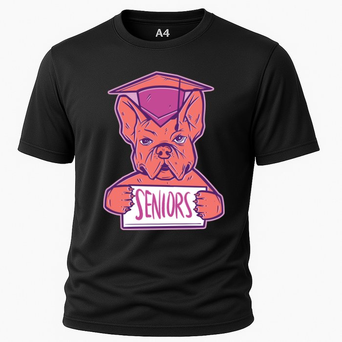 Graduating Bulldog Senior Cooling Performance Crew T-Shirt
