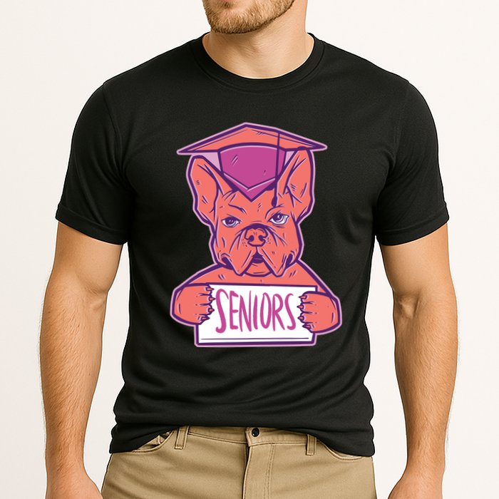 Graduating Bulldog Senior Cooling Performance Crew T-Shirt