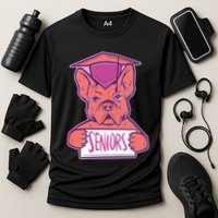 Graduating Bulldog Senior Cooling Performance Crew T-Shirt