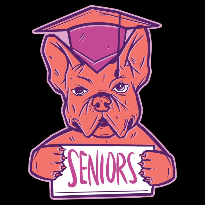 Graduating Bulldog Senior Cooling Performance Crew T-Shirt