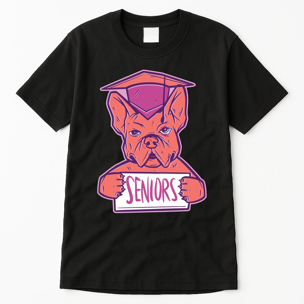 Graduating Bulldog Senior Tall T-Shirt
