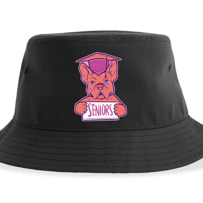 Graduating Bulldog Senior Sustainable Bucket Hat