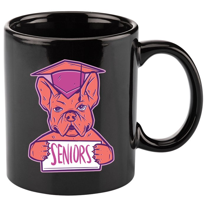 Graduating Bulldog Senior 11oz C Handle Ceramic Mug