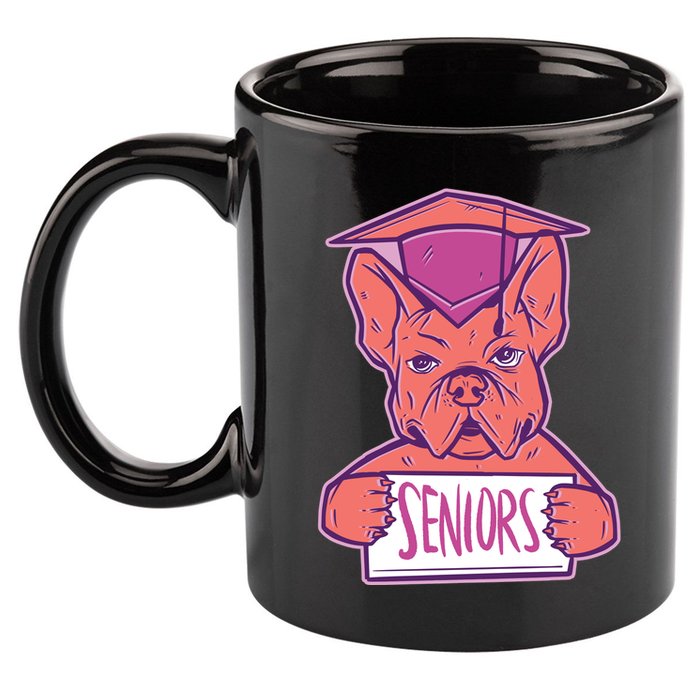 Graduating Bulldog Senior 11oz C Handle Ceramic Mug
