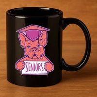 Graduating Bulldog Senior 11oz C Handle Ceramic Mug