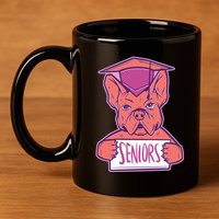 Graduating Bulldog Senior 11oz C Handle Ceramic Mug