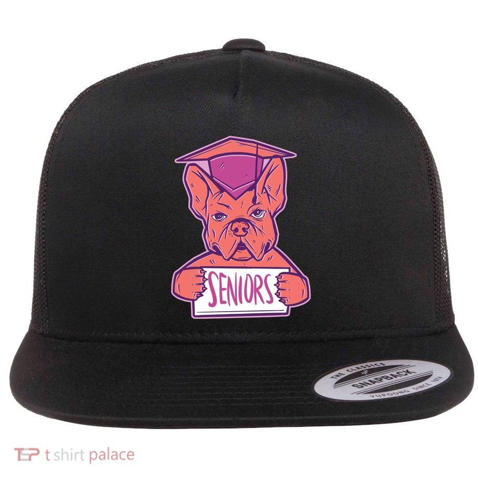 Graduating Bulldog Senior Flatbill Hat