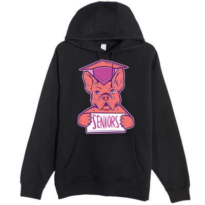 Graduating Bulldog Senior Premium Pullover Hoodie