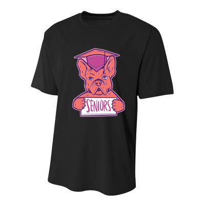 Graduating Bulldog Senior Youth Performance Sprint T-Shirt
