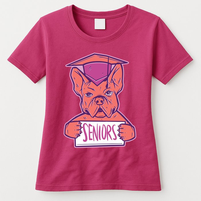 Graduating Bulldog Senior Womens T-Shirt