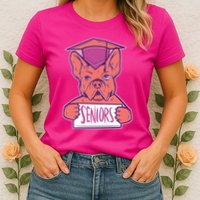 Graduating Bulldog Senior Womens T-Shirt