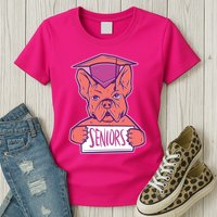 Graduating Bulldog Senior Womens T-Shirt